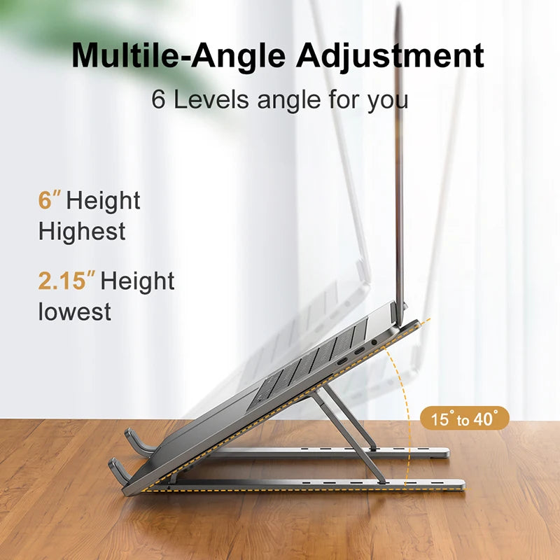 Nexova Laptop Stand multi-angle height adjustment